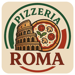 Pizzeria Roma logo.